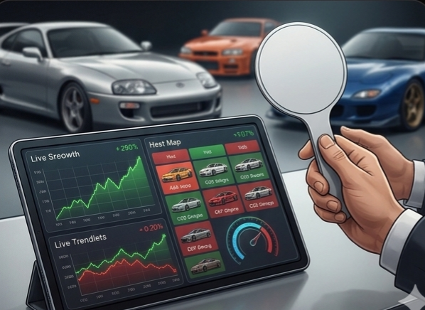JDM market trend dashboard